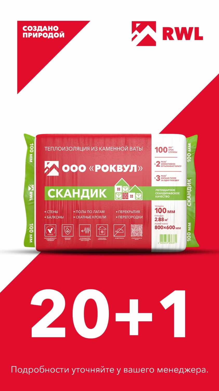 Акция Роквул Скандик 20+1