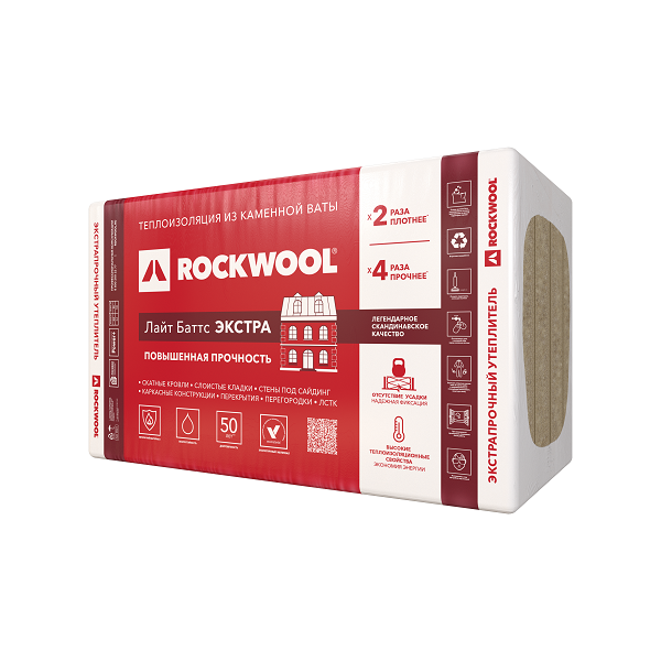 <span style="font-weight: bold;">Rockwool Лайт Баттс Экстра<br></span>